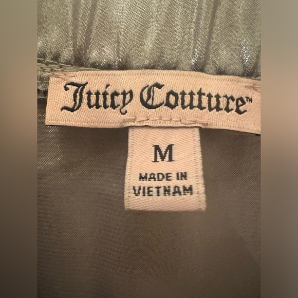 Vintage Juicy Couture Metallic Silver Bomber Jacket Size M - Picture 4 of 8
